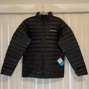 NWT Columbia Sportswear Men’s Black Lightweight Packable Puffer Jacket Small
